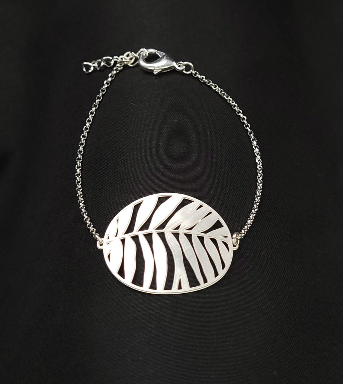 Bracelet Ibisco with chain Silver BRC-215