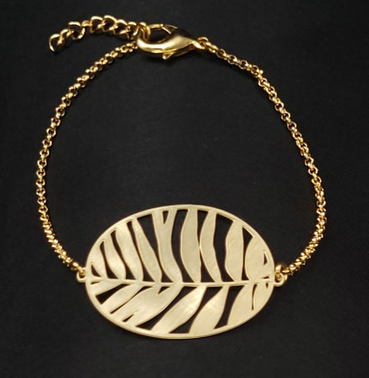 Bracelet Ibisco with chain Gold BRC-216