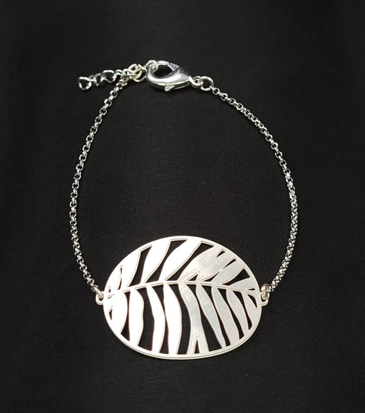 Bracelet Ibisco with chain Silver BRC-215