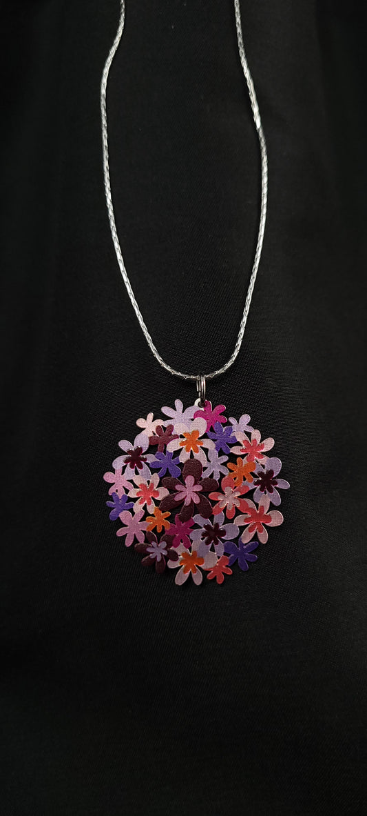 Necklace Ortensia Purple Small NEC-116