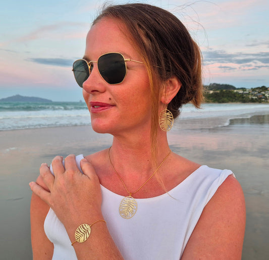 Bracelet Ibisco with chain Gold BRC-216