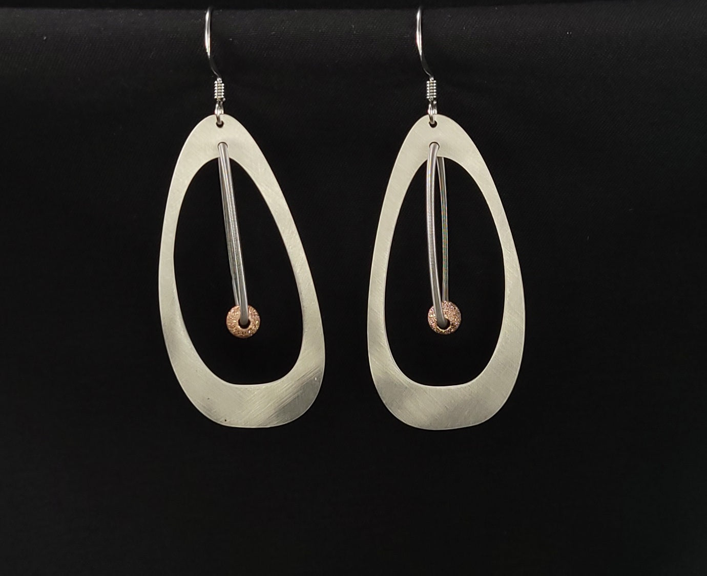 Earrings Malva Silver- Rose Gold EA-162