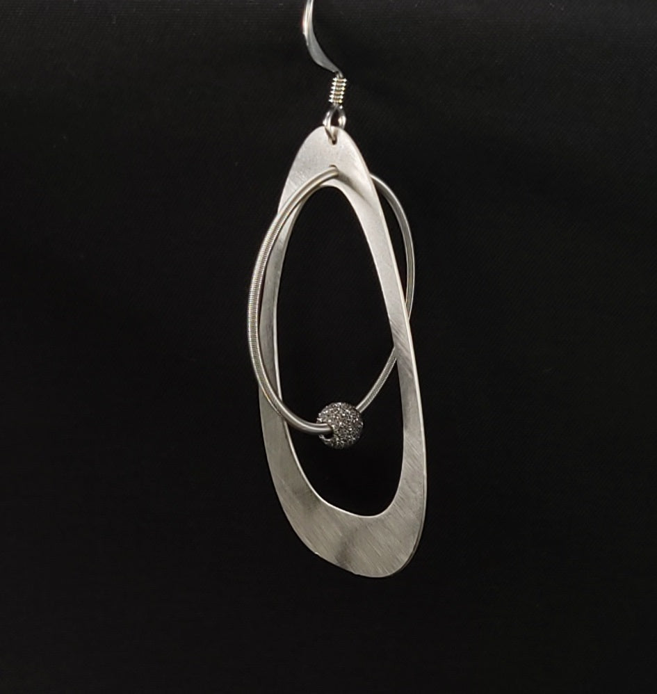 Earrings Malva Silver- Ruthenium EA-164